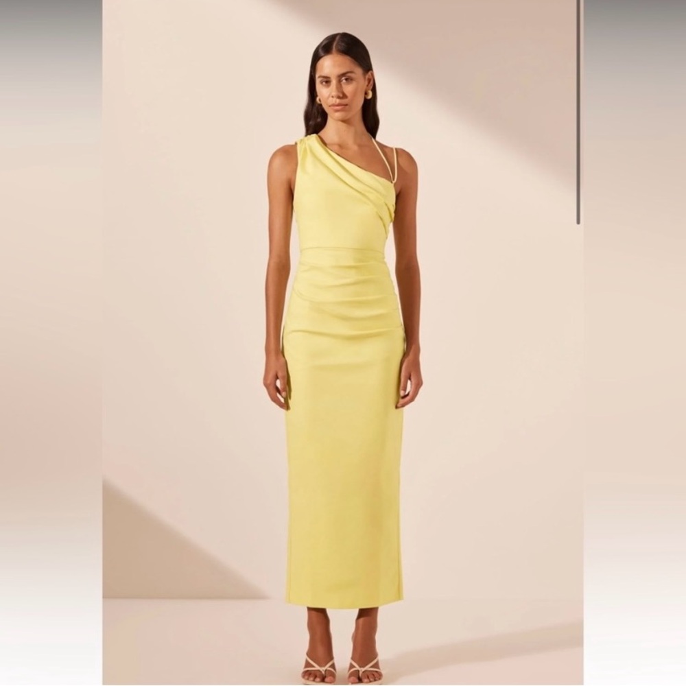 NWT Shona Joy Yellow Dress